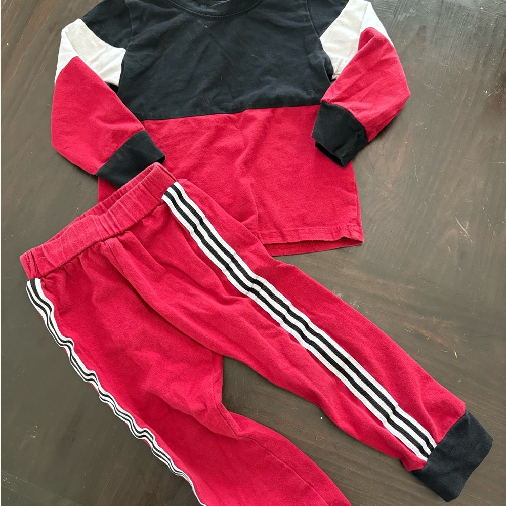Red and Black Kids Track Set